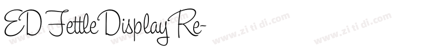 ED Fettle Display Re字体转换